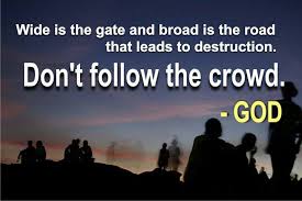 dont follow the crowd